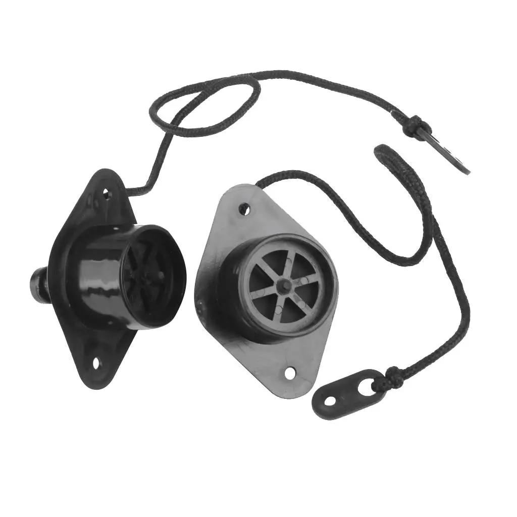 Scupper Valve Boat Drain Cap PVC Durable Rope Buckle Kayak Plug for Inflatable Boat Water Protection