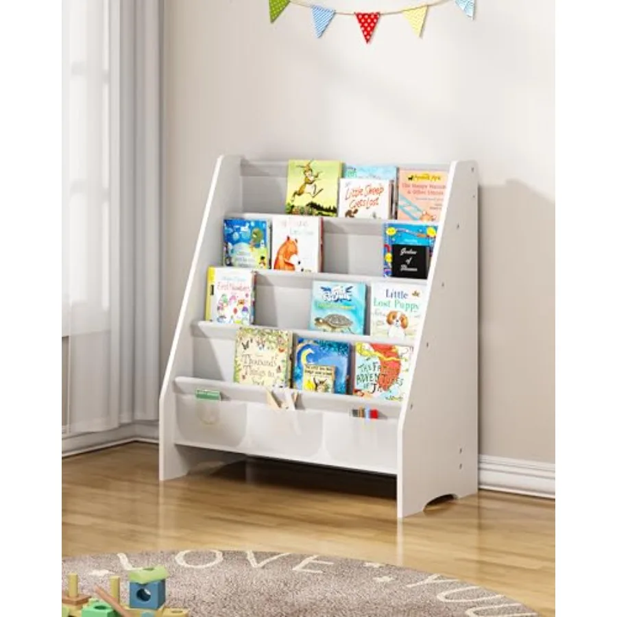 Sturdy Bookshelf Book Shelf for Room with Oxford Fabric-Nursery Room Playroom Classroom Deep Slings to Keep Books Upright Ideal
Sturdy Bookshelf Book Shelf for Room with Oxford Fabric-Nursery Room Playroom Classroom Deep Slings to Keep Books Upright Ideal