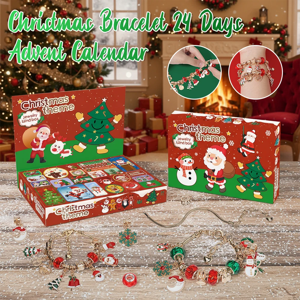 Рождественский адвент-календарь, набор для изготовления ювелирных изделий своими руками, 24 дня, сделай сам, снежинка, браслет Санта-Клауса, ручные украшения, коробка-сюрприз, подарок, новинка
Рождественский адвент-календарь, набор для изготовления ювелирных изделий своими руками, 24 дня, сделай сам, снежинка, браслет Санта-Клауса, ручные украшения, коробка-сюрприз, подарок, новинка