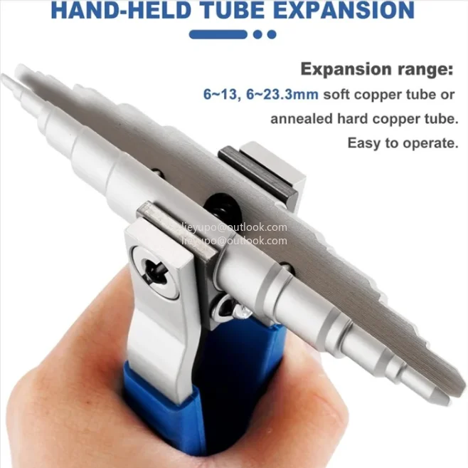 Soft Copper Pipe Tube Expander Universal Hand Tool Manual Refrigeration Tube Expander Kit 3/8In,1/2In,5/8In,3/4In,7/8In
Soft Copper Pipe Tube Expander Universal Hand Tool Manual Refrigeration Tube Expander Kit 3/8In,1/2In,5/8In,3/4In,7/8In