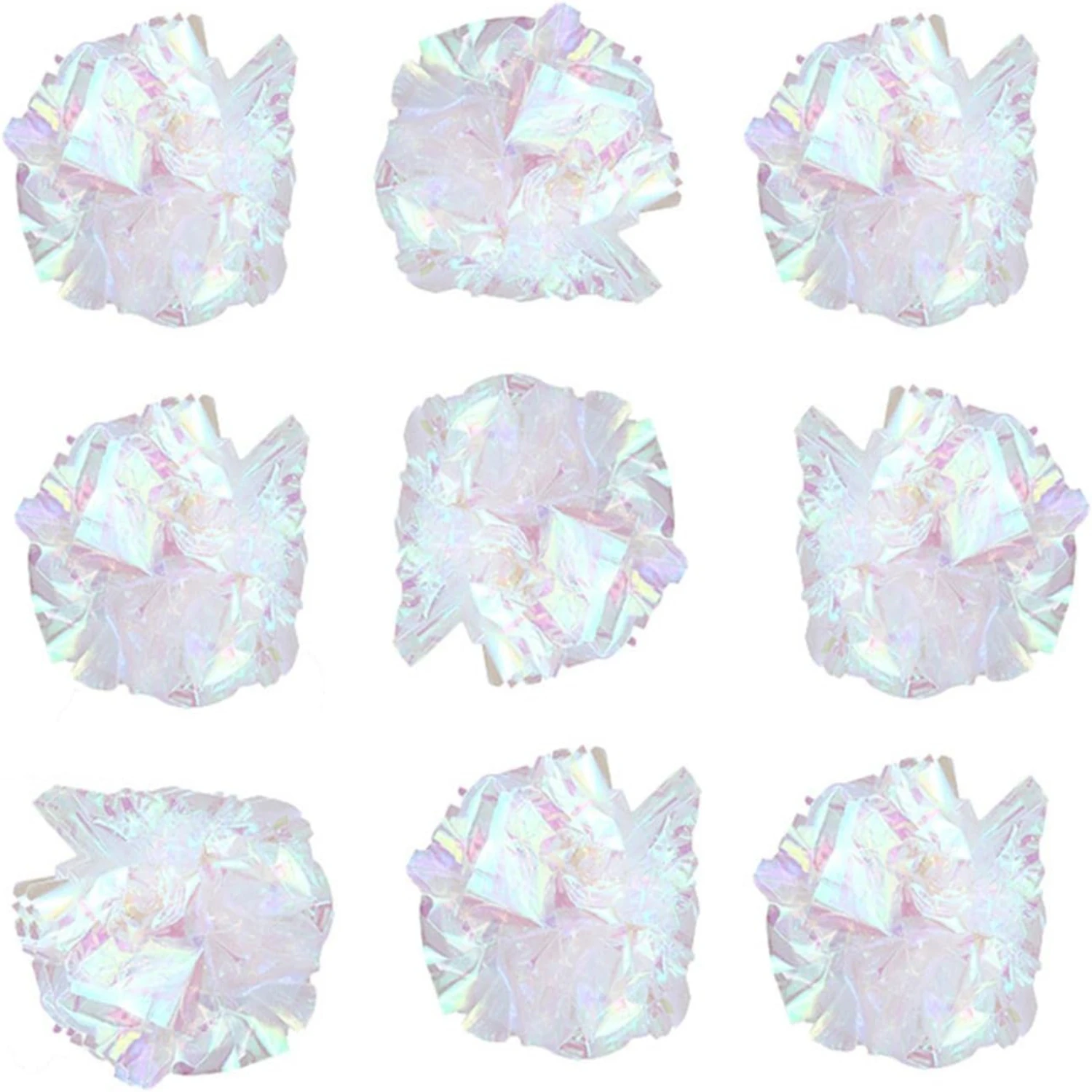 Durable, Colorful, and Engaging Mylar Crinkle Ball Cat Toy with Bell - Lightweight Fun Plaything for Active Cats - Stimulating E
Durable, Colorful, and Engaging Mylar Crinkle Ball Cat Toy with Bell - Lightweight Fun Plaything for Active Cats - Stimulating E
