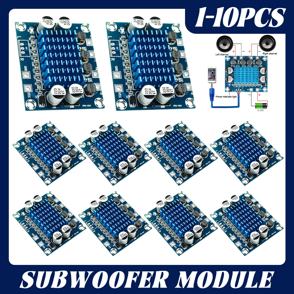 30w+30w Digital Subwoofer Amplifier Module Audio Speaker Dual Channel Board Bass MP3 Power Part Accessory
30w+30w Digital Subwoofer Amplifier Module Audio Speaker Dual Channel Board Bass MP3 Power Part Accessory