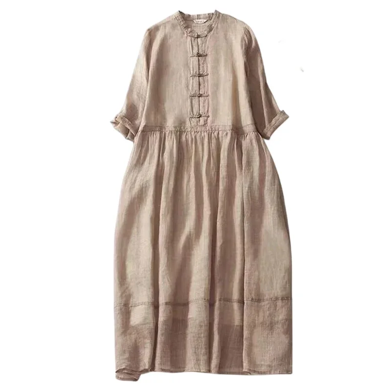 Pop New Summer Women Dresses Half Sleeve Pleated Casual Beach Round Collar Elastic Waist Bohemian Maxi Dress For Women Vestidos
Pop New Summer Women Dresses Half Sleeve Pleated Casual Beach Round Collar Elastic Waist Bohemian Maxi Dress For Women Vestidos