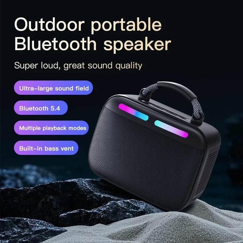 Портативный динамик G2, беспроводной Bluetooth-сабвуфер, большой громкости и RGB-подсветкой, домашний бумбокс, HIFI, стерео, поддержка USB TF-карты AUX
Портативный динамик G2, беспроводной Bluetooth-сабвуфер, большой громкости и RGB-подсветкой, домашний бумбокс, HIFI, стерео, поддержка USB TF-карты AUX