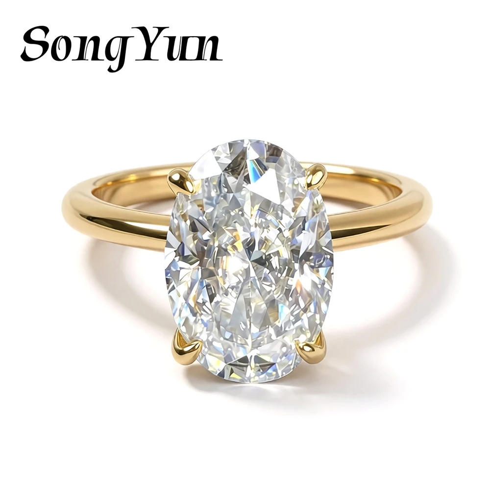 SongYun Jewelry 925 Sterling Silver Ring Moissanite D Color VVS Fine Round 925 Sterling Silver Rings Diamond Accessories
SongYun Jewelry 925 Sterling Silver Ring Moissanite D Color VVS Fine Round 925 Sterling Silver Rings Diamond Accessories