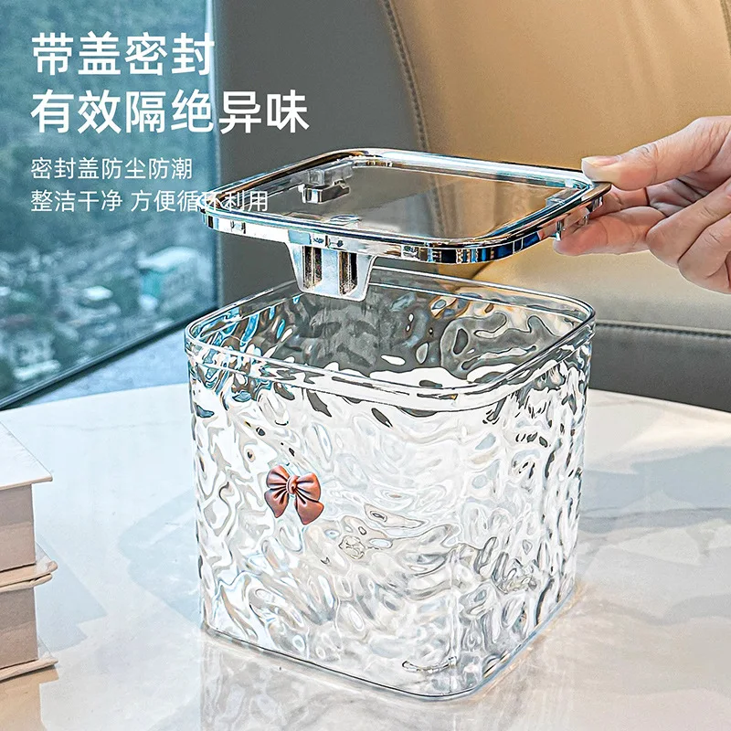 Настольный мусорный бак с крышкой, мини-корзина для хранения бумаги, роскошная маленькая корзина для мусора для гостиной, доступная
Настольный мусорный бак с крышкой, мини-корзина для хранения бумаги, роскошная маленькая корзина для мусора для гостиной, доступная