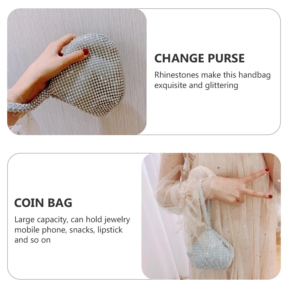 1Pcs Rhinestone Handbag Portable Small Fashionable Water Drill Bag Large Capacity Coin Purse Change Purse
1Pcs Rhinestone Handbag Portable Small Fashionable Water Drill Bag Large Capacity Coin Purse Change Purse