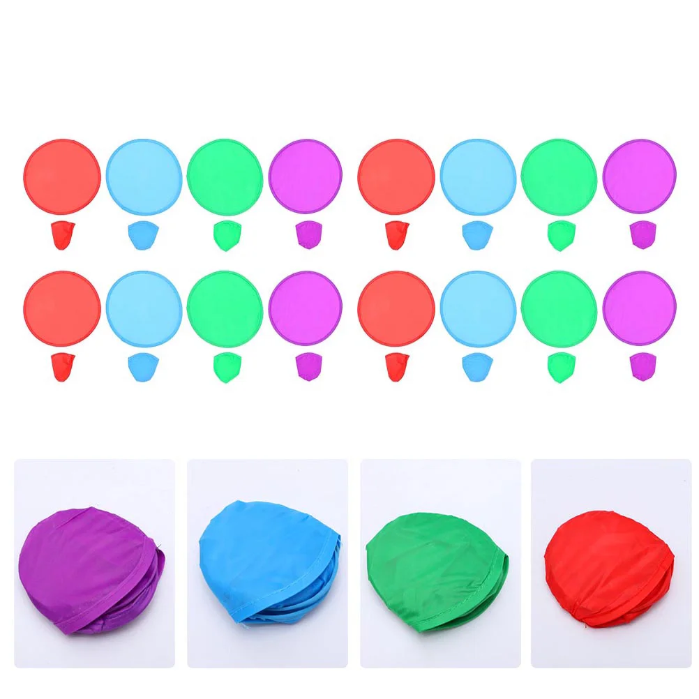 16 Pcs Round Fan Toy Throwing Disc Flying Plate Folding Polyester Cloth 190t Plaything Child
16 Pcs Round Fan Toy Throwing Disc Flying Plate Folding Polyester Cloth 190t Plaything Child