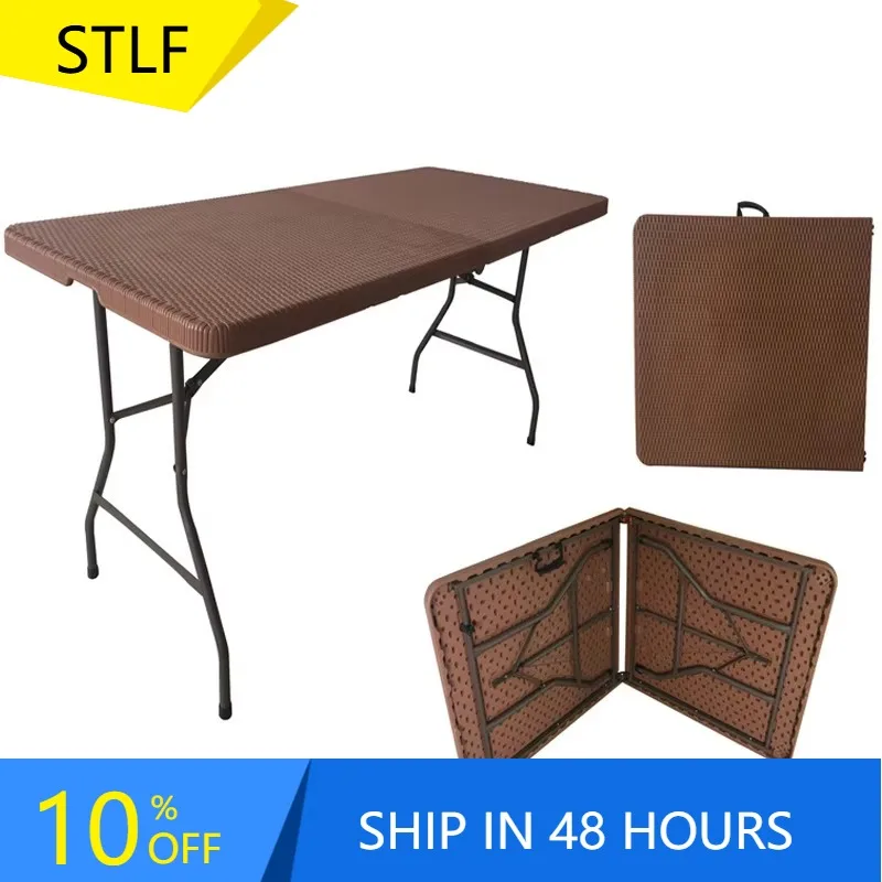 XMSJ Outdoor Portable Folding Table For Training Meeting & Dining Long Stall Table With Blow Molding Rattan Foldable Features Br
XMSJ Outdoor Portable Folding Table For Training Meeting & Dining Long Stall Table With Blow Molding Rattan Foldable Features Br
