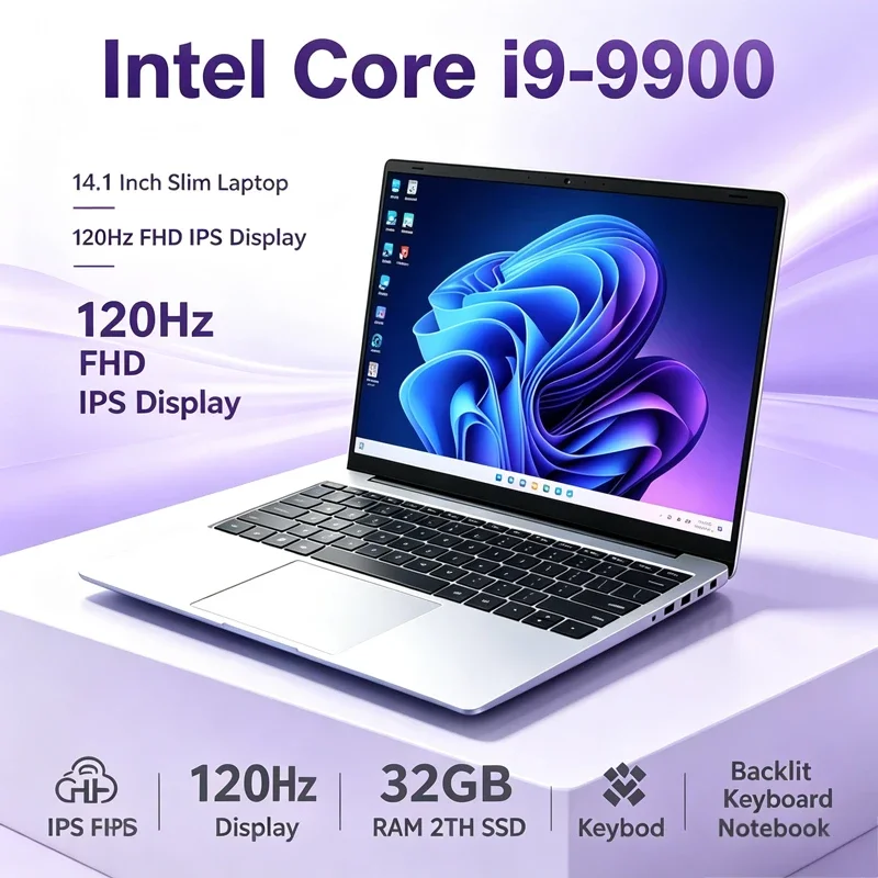 14.1 Inch Laptop 120Hz FHD IPS Display Windows 11 Intel I9-9900 32GB RAM 2TB Fast SSD Backlit Keyboard Long Endurance Battery
14.1 Inch Laptop 120Hz FHD IPS Display Windows 11 Intel I9-9900 32GB RAM 2TB Fast SSD Backlit Keyboard Long Endurance Battery