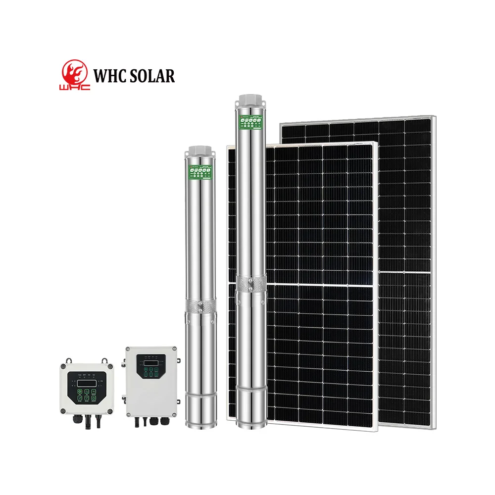 WHC SOLAR DC stainless steel solar power pump energy deep well pump Agriculture solar submersible water pump system
WHC SOLAR DC stainless steel solar power pump energy deep well pump Agriculture solar submersible water pump system