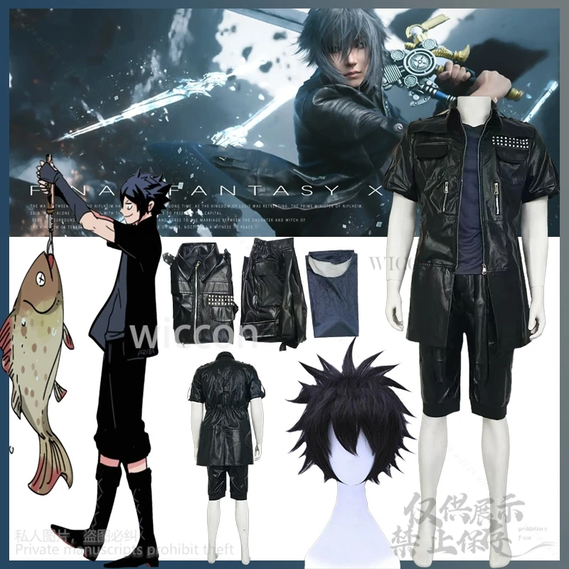 Nokutisu Rushisu Cheramu Anime Game FF Cosplay Costume Fantasy Goth Punk Y2K Jirai Kei Rivet Tops And Shorts Wigs Customized
Nokutisu Rushisu Cheramu Anime Game FF Cosplay Costume Fantasy Goth Punk Y2K Jirai Kei Rivet Tops And Shorts Wigs Customized