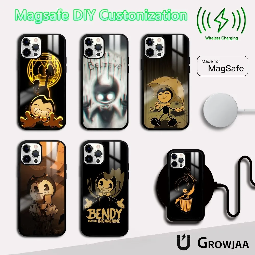 B-Bendy The Ink M-Machines Phone Case For iPhone 16 15 14 13 12 11 Pro Max Plus Mini Magsafe Mirror Wireless Magnetic Cover
B-Bendy The Ink M-Machines Phone Case For iPhone 16 15 14 13 12 11 Pro Max Plus Mini Magsafe Mirror Wireless Magnetic Cover