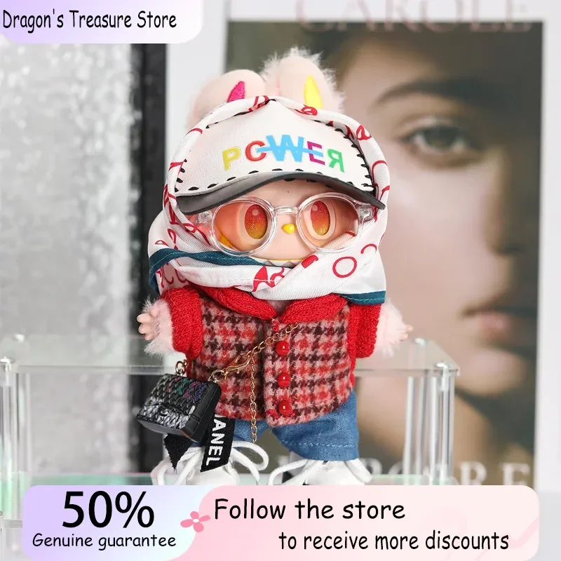 Gd с G-Dragon Labubu, детская одежда, костюм 17 см, подвеска, плюшевая кукольная одежда, милая кукольная одежда, виниловые брелки, одежда 
Gd с G-Dragon Labubu, детская одежда, костюм 17 см, подвеска, плюшевая кукольная одежда, милая кукольная одежда, виниловые брелки, одежда