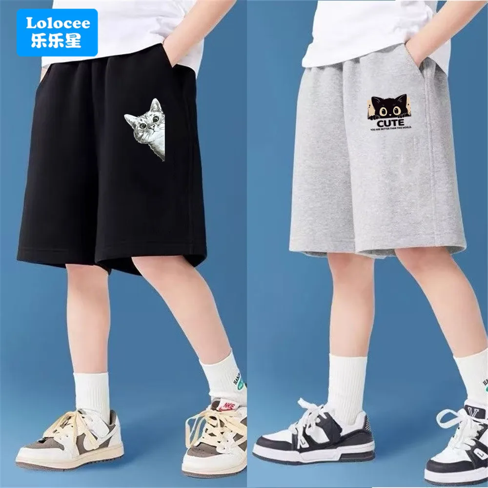 Big Kids Summer Shorts Children Cute Cat Print Cotton Toddler Short Pants Classic Gray/Black School Student Boys Sweatpants MKA1
Big Kids Summer Shorts Children Cute Cat Print Cotton Toddler Short Pants Classic Gray/Black School Student Boys Sweatpants MKA1
