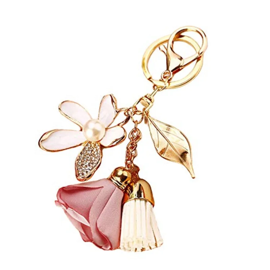 Flower Keychain Rhinestone Tassel Leaf Key Ring Women Wallet Bag Pendant Charms
Flower Keychain Rhinestone Tassel Leaf Key Ring Women Wallet Bag Pendant Charms