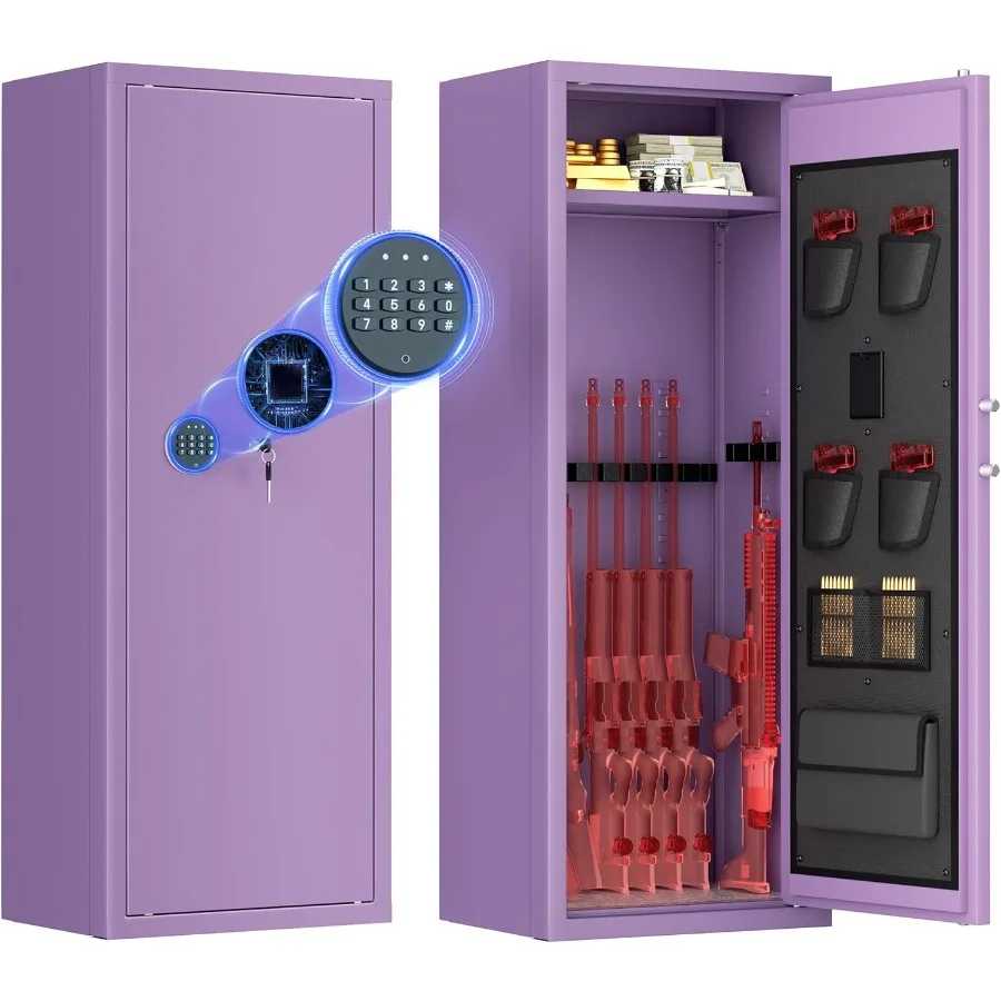 10-14 Gun Safe for Rifles and Pistols Quick Access Gun Safe with Adjustable Gun Rack and Keypad Lock Lockable Gun Cabinets with
10-14 Gun Safe for Rifles and Pistols Quick Access Gun Safe with Adjustable Gun Rack and Keypad Lock Lockable Gun Cabinets with