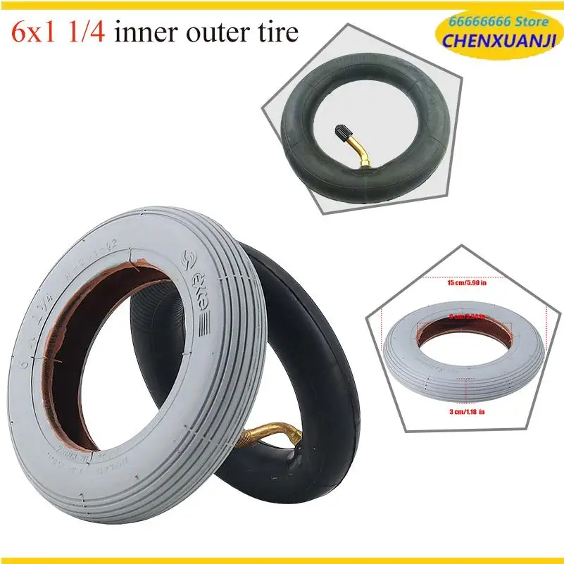 High quality 6x1 1/4 inner outer tire Suitable for Motorcycle, Scooter, Electric Wheelchair, Front Wheel 6-inch Tire Replacement
High quality 6x1 1/4 inner outer tire Suitable for Motorcycle, Scooter, Electric Wheelchair, Front Wheel 6-inch Tire Replacement