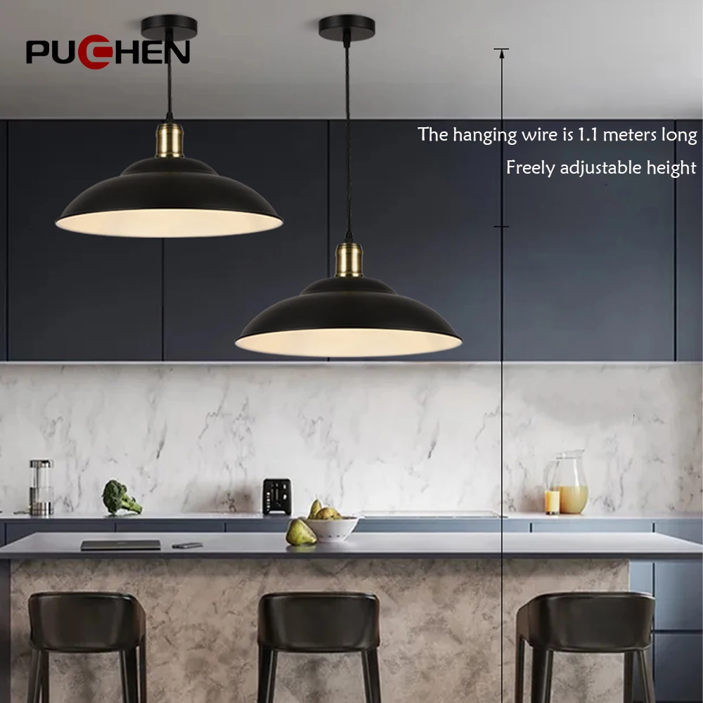 E27 Vintage Pendant Light Black Nordic Ceiling Light Modern Chandelier Fixtures For Bedroom Dining Room Living Room Study
E27 Vintage Pendant Light Black Nordic Ceiling Light Modern Chandelier Fixtures For Bedroom Dining Room Living Room Study