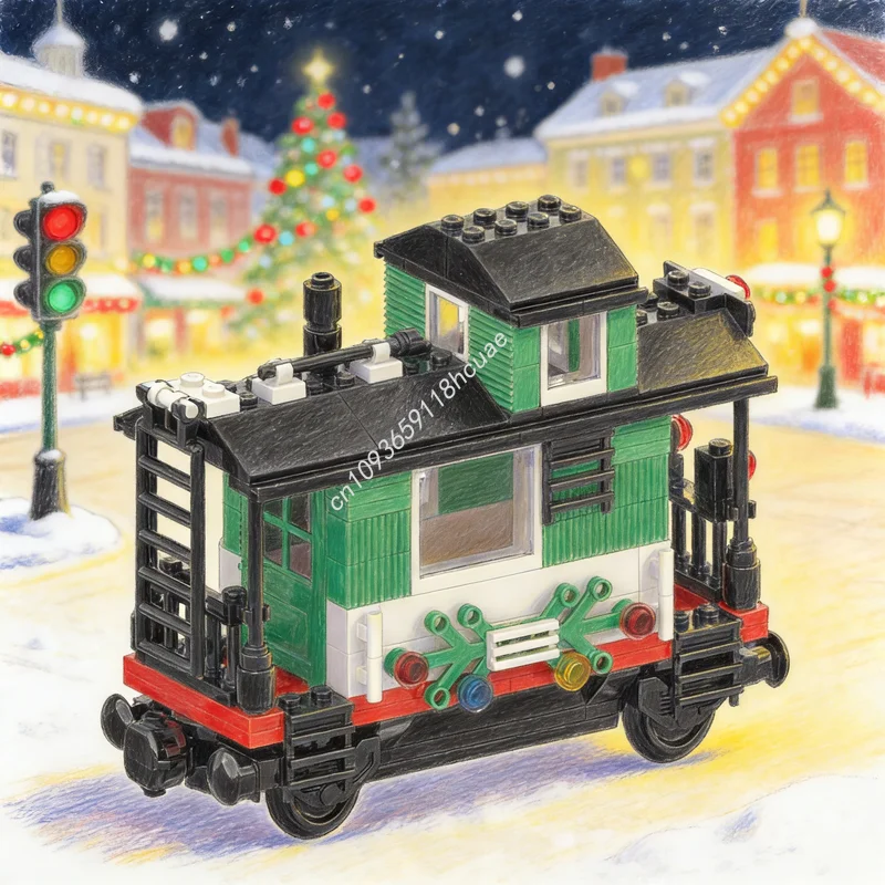 161pcs MOC Holiday Train Caboose Updated Seasonal Christmas Model Building Blocks Toy Architecture Christmas Gift Brick Kids
161pcs MOC Holiday Train Caboose Updated Seasonal Christmas Model Building Blocks Toy Architecture Christmas Gift Brick Kids