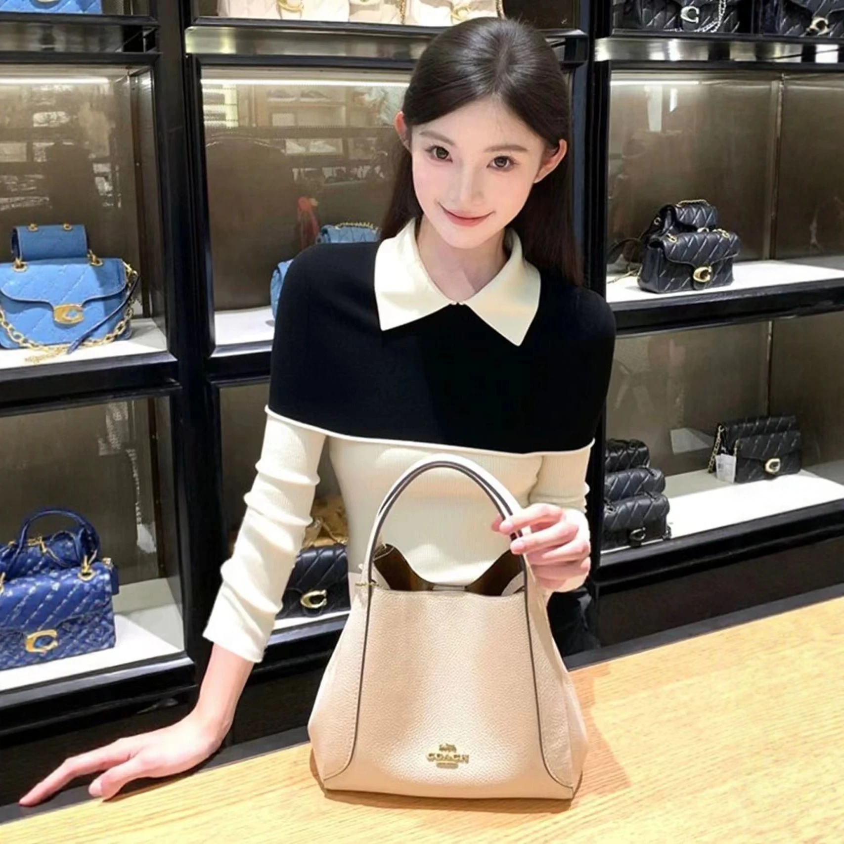 Slimming Effect Ne Knitwear Women's Color Blo Fake Two-Piece Early Autumn Faion Top Soft Korean Sle Long Sve
Slimming Effect Ne Knitwear Women's Color Blo Fake Two-Piece Early Autumn Faion Top Soft Korean Sle Long Sve