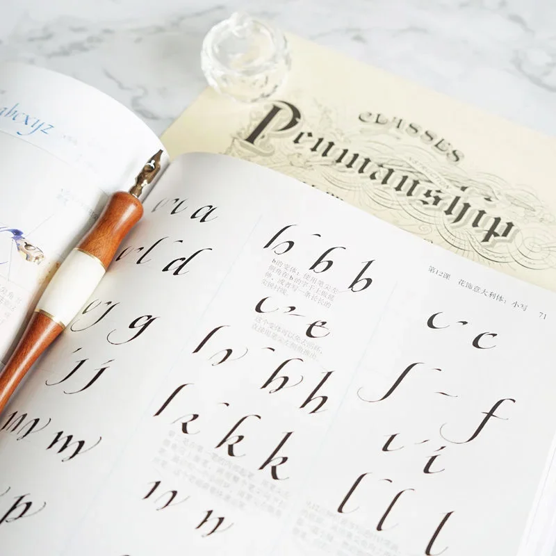 English Calligraphy Tutorial Copybook Italian Style Gothic Roman Style Copper Copybook Explanation Practice Copybook for Student
English Calligraphy Tutorial Copybook Italian Style Gothic Roman Style Copper Copybook Explanation Practice Copybook for Student