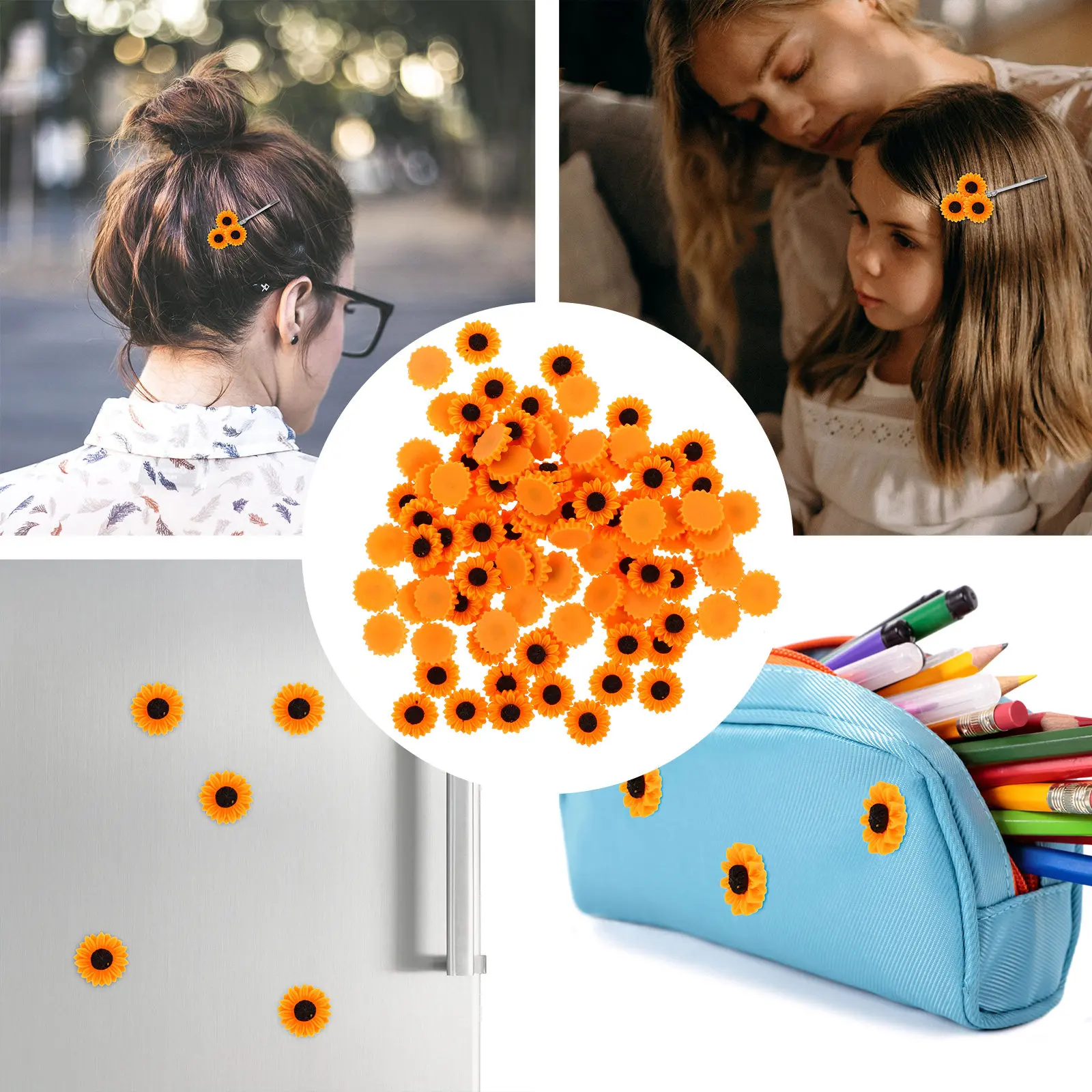 100Pcs Lovely Small Daisy Charm Resin Flatback Decorations for DIY Bracelet Sewing Fridge Magnet Picture Frame Stationery Box
100Pcs Lovely Small Daisy Charm Resin Flatback Decorations for DIY Bracelet Sewing Fridge Magnet Picture Frame Stationery Box