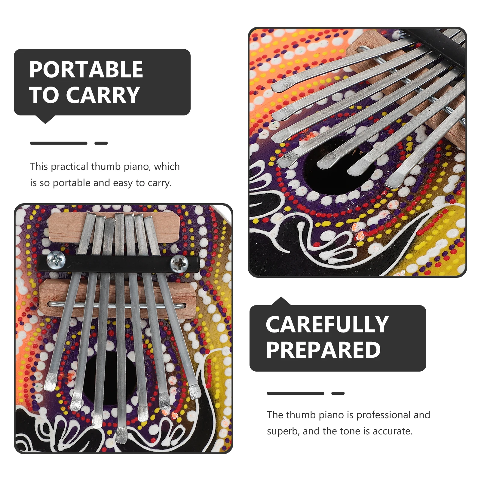 Coconut Shell Thumb Piano Kalimba Small Mini Finger Instrument Musical Beginner for
Coconut Shell Thumb Piano Kalimba Small Mini Finger Instrument Musical Beginner for