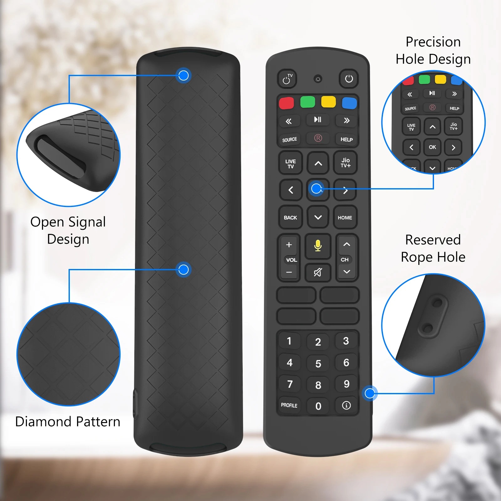 Waterproof Washable Silicone Sleeve for Jio TV Remote Control Shockproof Anti-Scratch Remote Skin Remote Protector
Waterproof Washable Silicone Sleeve for Jio TV Remote Control Shockproof Anti-Scratch Remote Skin Remote Protector