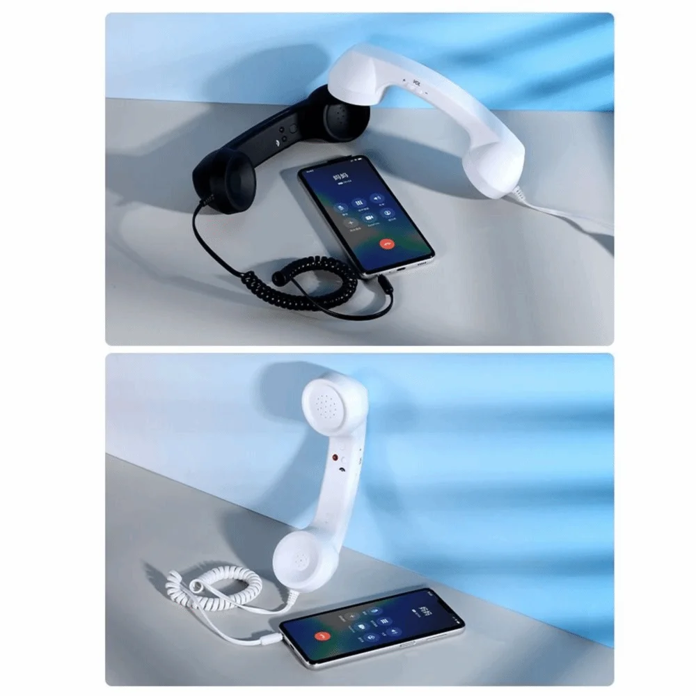 Wired Receiver Retro Telephone Handset Type-C/3.5mm External Volume Control Wired Microphone Handset Handheld Receiver
Wired Receiver Retro Telephone Handset Type-C/3.5mm External Volume Control Wired Microphone Handset Handheld Receiver
