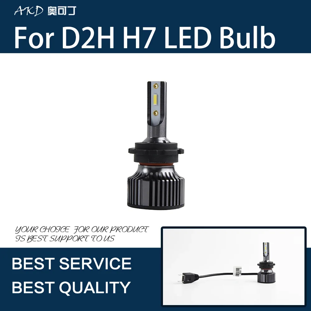 Car Lights For D2H H7 Type Integrated Design LED Headlights Bulb 6000K-6500K 30W Energy Saving High Brightness a Pair
Car Lights For D2H H7 Type Integrated Design LED Headlights Bulb 6000K-6500K 30W Energy Saving High Brightness a Pair