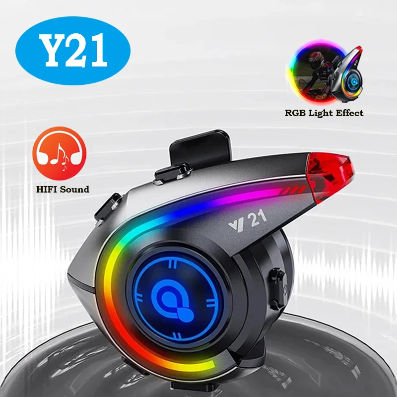 Мотоциклетная гарнитура Y21 с Bluetooth 5.4, FM-радио, RGB-подсветкой, водонепроницаемые наушники с шумоподавлением, голосовой помощник, 800 мАч
Мотоциклетная гарнитура Y21 с Bluetooth 5.4, FM-радио, RGB-подсветкой, водонепроницаемые наушники с шумоподавлением, голосовой помощник, 800 мАч