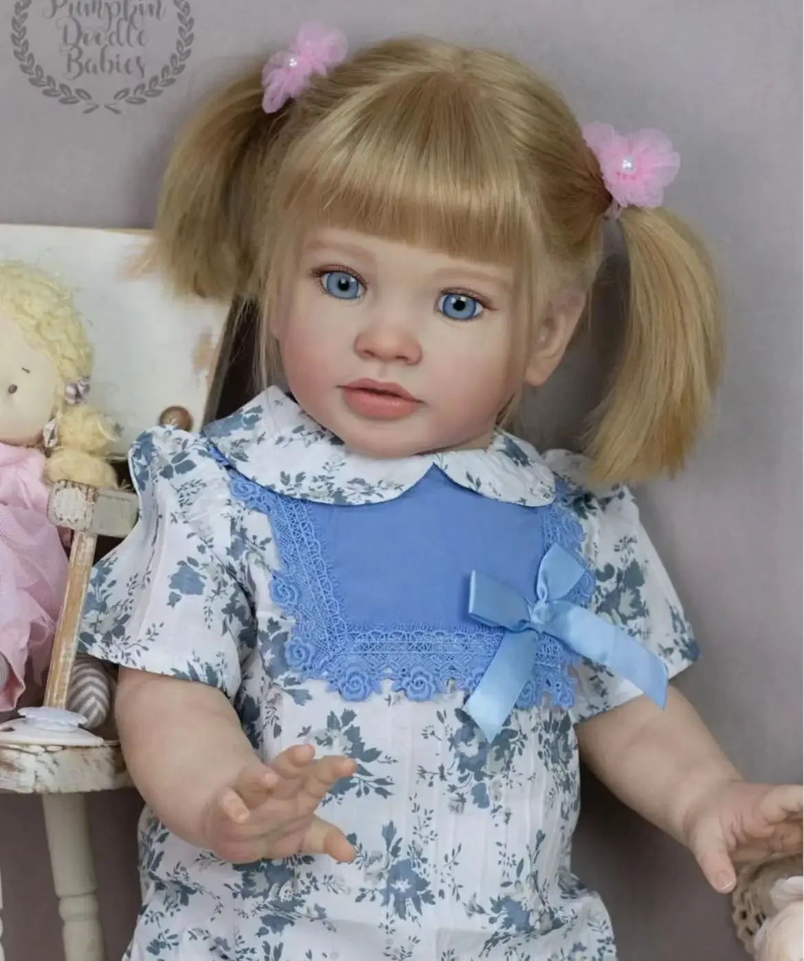 DLS Customized Liited Supply 26inch Reborn Baby Pippa Made By Artist Aready Finished Doll With Hand-Rooted Hair Different Dress
DLS Customized Liited Supply 26inch Reborn Baby Pippa Made By Artist Aready Finished Doll With Hand-Rooted Hair Different Dress