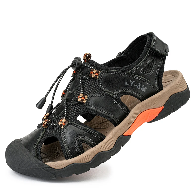 Новые летние мужские удобные водные сандалии с мягкой подошвой, уличные мужские модные брендовые дышащие нескользящие пляжные туфли из воловьей кожи
Новые летние мужские удобные водные сандалии с мягкой подошвой, уличные мужские модные брендовые дышащие нескользящие пляжные туфли из воловьей кожи
