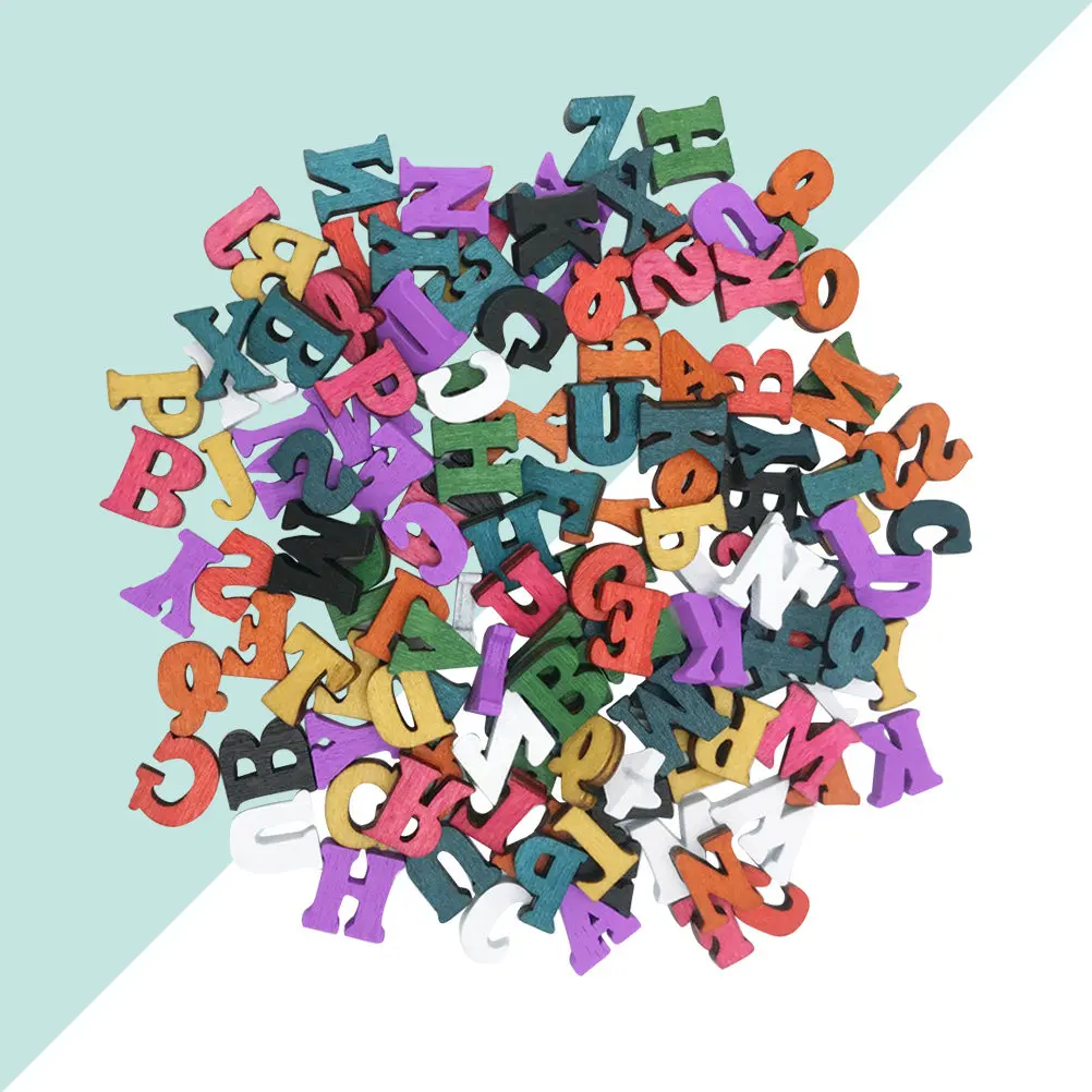 100Pcs Colorful Wooden Alphabet Chips 15Mm Capital Letters DIY Crafts Educational Tools Scrapbooking Card Making Wedding Party
100Pcs Colorful Wooden Alphabet Chips 15Mm Capital Letters DIY Crafts Educational Tools Scrapbooking Card Making Wedding Party