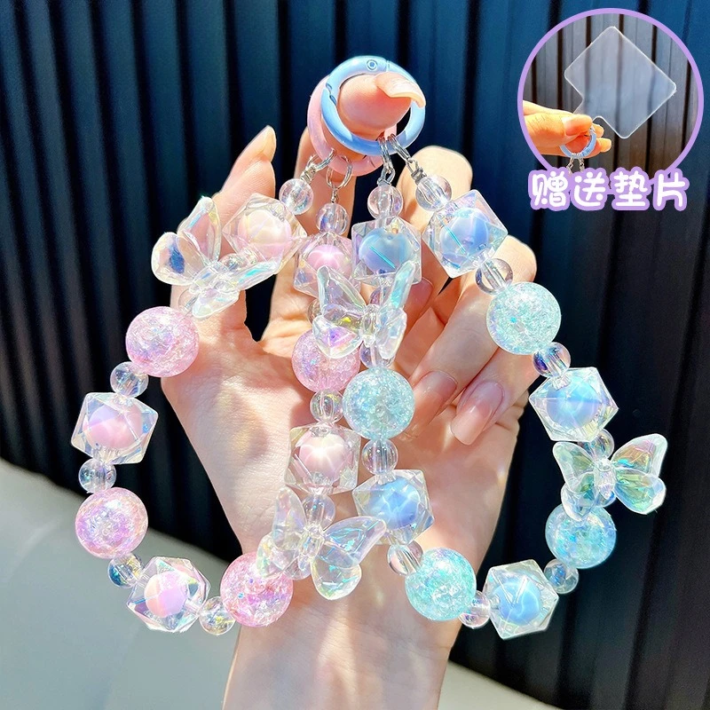 Luxury Colorful Acrylic Keychain Bowknot Beads W/Card Phone Chain Bag Decoration Anti-loss Lanyard Pendant Hanging Ornament Gift
Luxury Colorful Acrylic Keychain Bowknot Beads W/Card Phone Chain Bag Decoration Anti-loss Lanyard Pendant Hanging Ornament Gift
