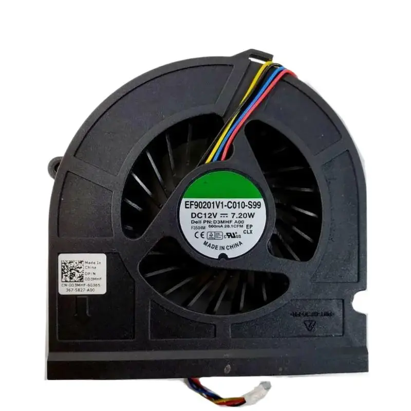 Новый вентилятор охлаждения ЦП для Dell Inspiron 20 D3MHF DC12V 7,20 W EF90201V1-C010-S99
Новый вентилятор охлаждения ЦП для Dell Inspiron 20 D3MHF DC12V 7,20 W EF90201V1-C010-S99