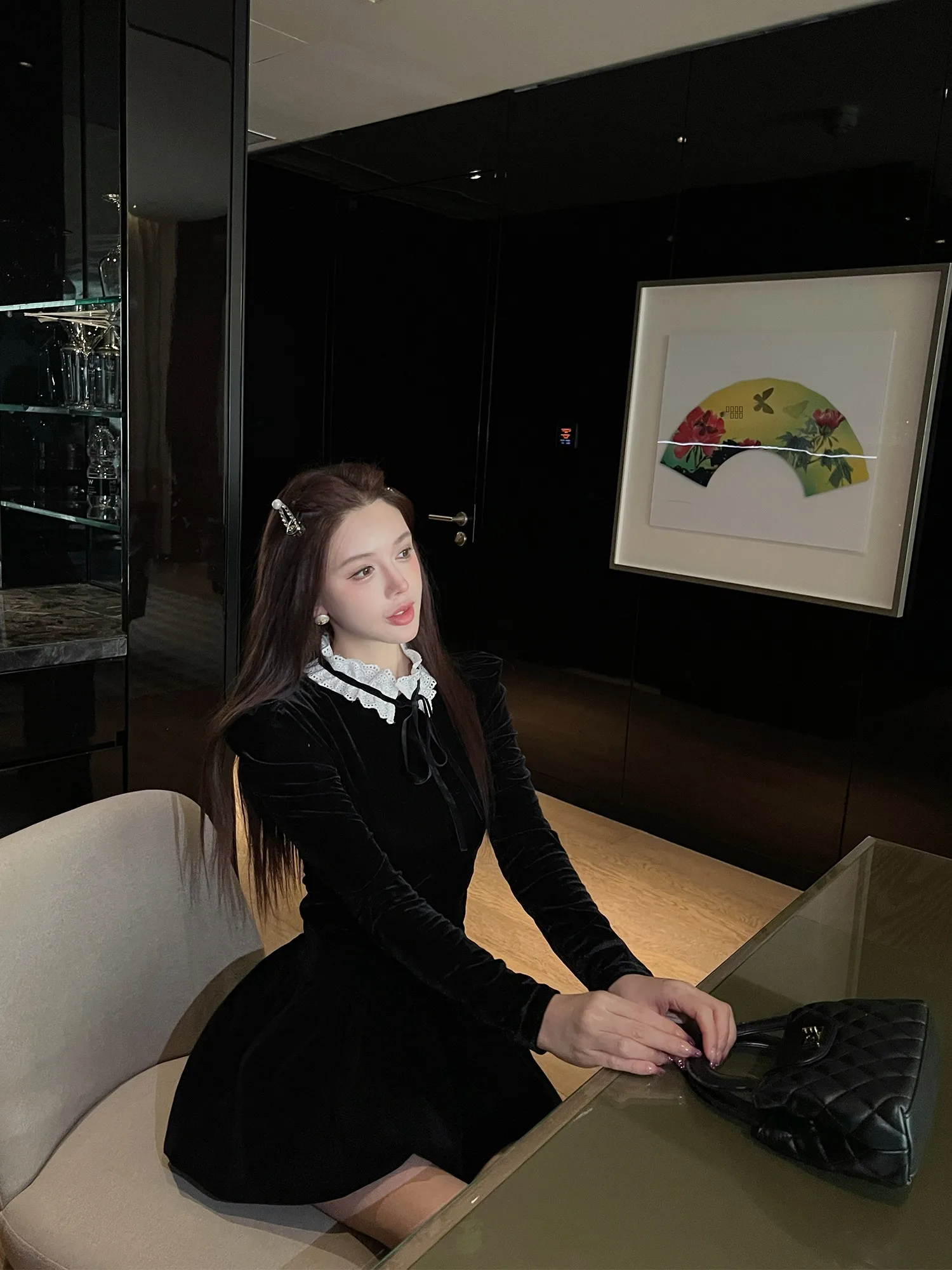 LADIESFIRST Long Sve Velvet irt Lace Patchwork Slim Fit Detachable Collar Princ Sle Women's Top L2883 Faionable C...
LADIESFIRST Long Sve Velvet irt Lace Patchwork Slim Fit Detachable Collar Princ Sle Women's Top L2883 Faionable C...