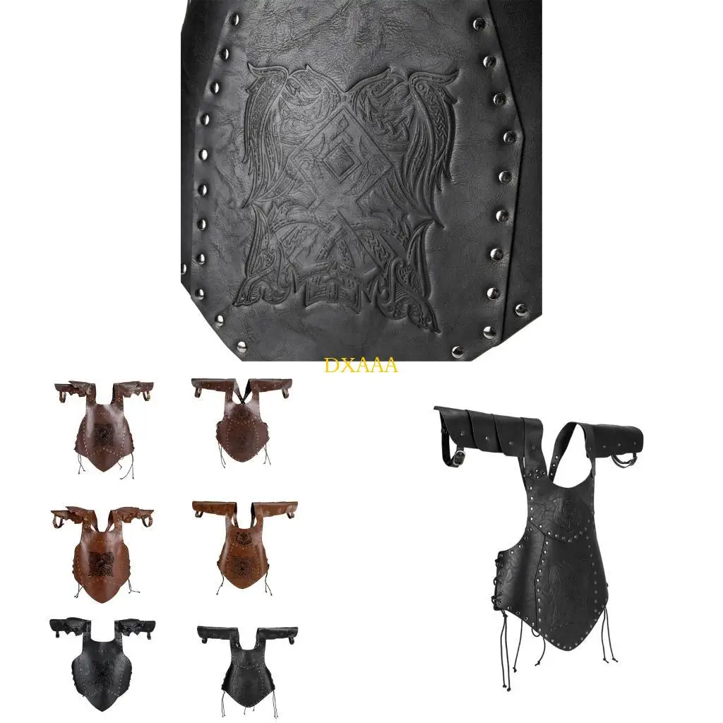 DXAA Theatrical Costume Piece Faux Leather And Metal LARP Costumes Vest Role Playing Outfit For Cosplay Enthusiasts
DXAA Theatrical Costume Piece Faux Leather And Metal LARP Costumes Vest Role Playing Outfit For Cosplay Enthusiasts