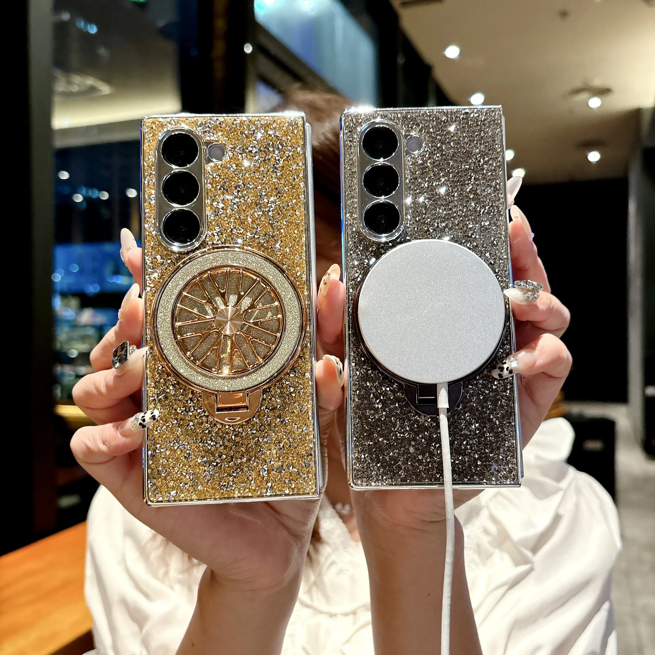 Creative Gyroscope Magnetic Bracket Cover For Samsung Galaxy Zfold 7 6 5 4 Luxury Glitter Cases Shell
Creative Gyroscope Magnetic Bracket Cover For Samsung Galaxy Zfold 7 6 5 4 Luxury Glitter Cases Shell