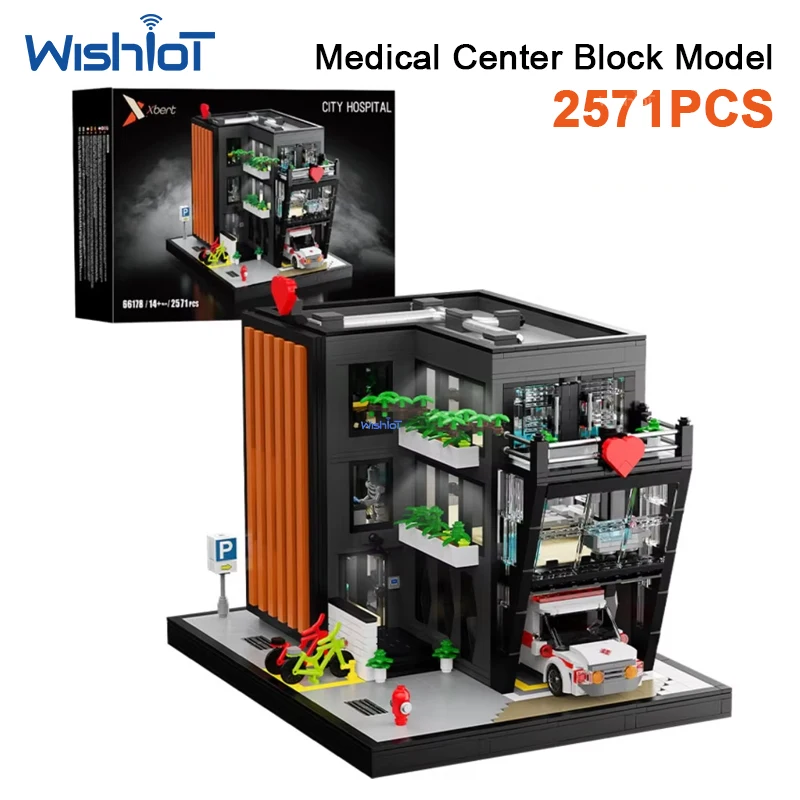 2571PCS City Hospital Ambulance Building Blocks Modern Building Street Scene Model Bricks With Light Desktop Ornament Puzzle Toy
2571PCS City Hospital Ambulance Building Blocks Modern Building Street Scene Model Bricks With Light Desktop Ornament Puzzle Toy