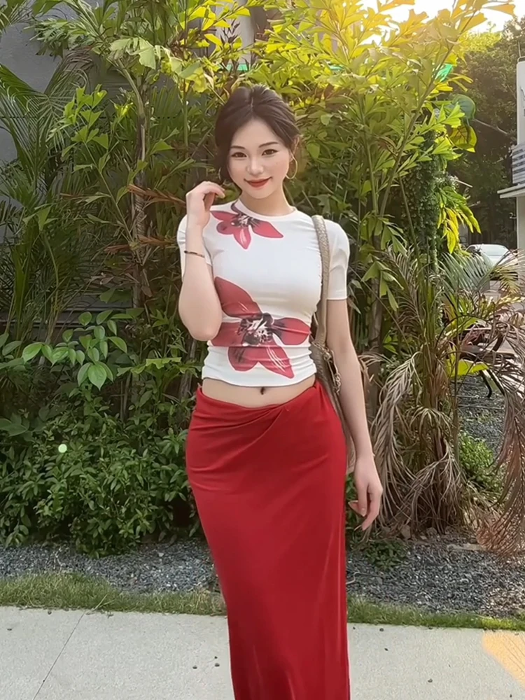 XZY plus Size Summer Faion Set White Print ort Sve Women's Slim Fit f Skirt Ensemble Island Sle Commute Korean Ve...
XZY plus Size Summer Faion Set White Print ort Sve Women's Slim Fit f Skirt Ensemble Island Sle Commute Korean Ve...