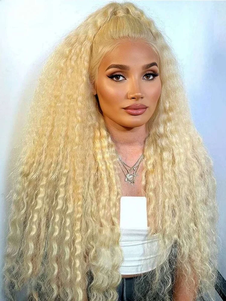 Парик из натуральных волос 613 Honey Blonde Deep Curly, 13x4 13x6 HD Lace Front, с предварительно выщипанной линией роста волос, Remy Hair, для чернокожих женщин, плотность 220%
Парик из натуральных волос 613 Honey Blonde Deep Curly, 13x4 13x6 HD Lace Front, с предварительно выщипанной линией роста волос, Remy Hair, для чернокожих женщин, плотность 220%