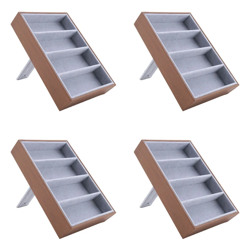 AOAO-4X Sunglasses Display Glasses Cases 4 Grids Sunglasses Display Box Glasses Display Jewelry Organizer Tray - Brown
AOAO-4X Sunglasses Display Glasses Cases 4 Grids Sunglasses Display Box Glasses Display Jewelry Organizer Tray - Brown