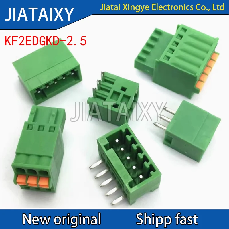 10Pairs Screw free plug type terminal KF2EDGKD-2.5 Straight pin/bent pin male/female connector 15EDG-2.54
10Pairs Screw free plug type terminal KF2EDGKD-2.5 Straight pin/bent pin male/female connector 15EDG-2.54