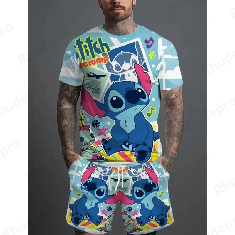 Disney 2025 Summer Fashion Lilo & Stitch 3D Printed T-shirt And Shorts Suit Unisex Casual Round Neck T-shirt Set Hip Hop
Disney 2025 Summer Fashion Lilo & Stitch 3D Printed T-shirt And Shorts Suit Unisex Casual Round Neck T-shirt Set Hip Hop