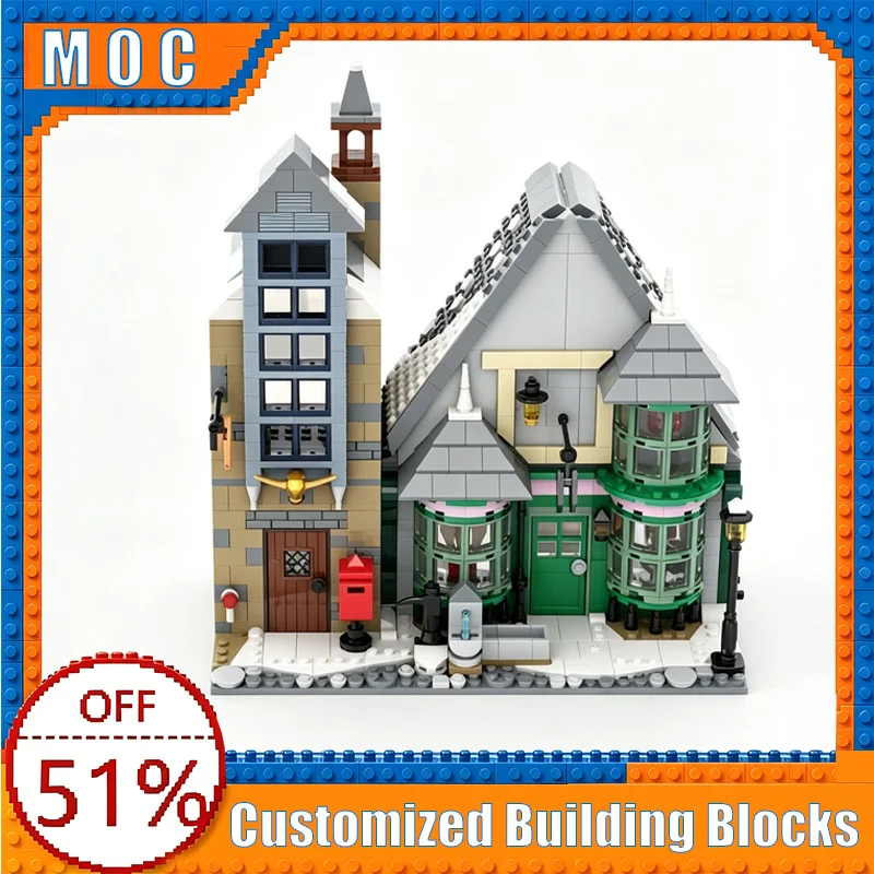 1140PCS Hogsmeade Village Honeydukes and Post Office Rework Building Blocks Model Assembly Toy Creative Collection Birthday Gift
1140PCS Hogsmeade Village Honeydukes and Post Office Rework Building Blocks Model Assembly Toy Creative Collection Birthday Gift