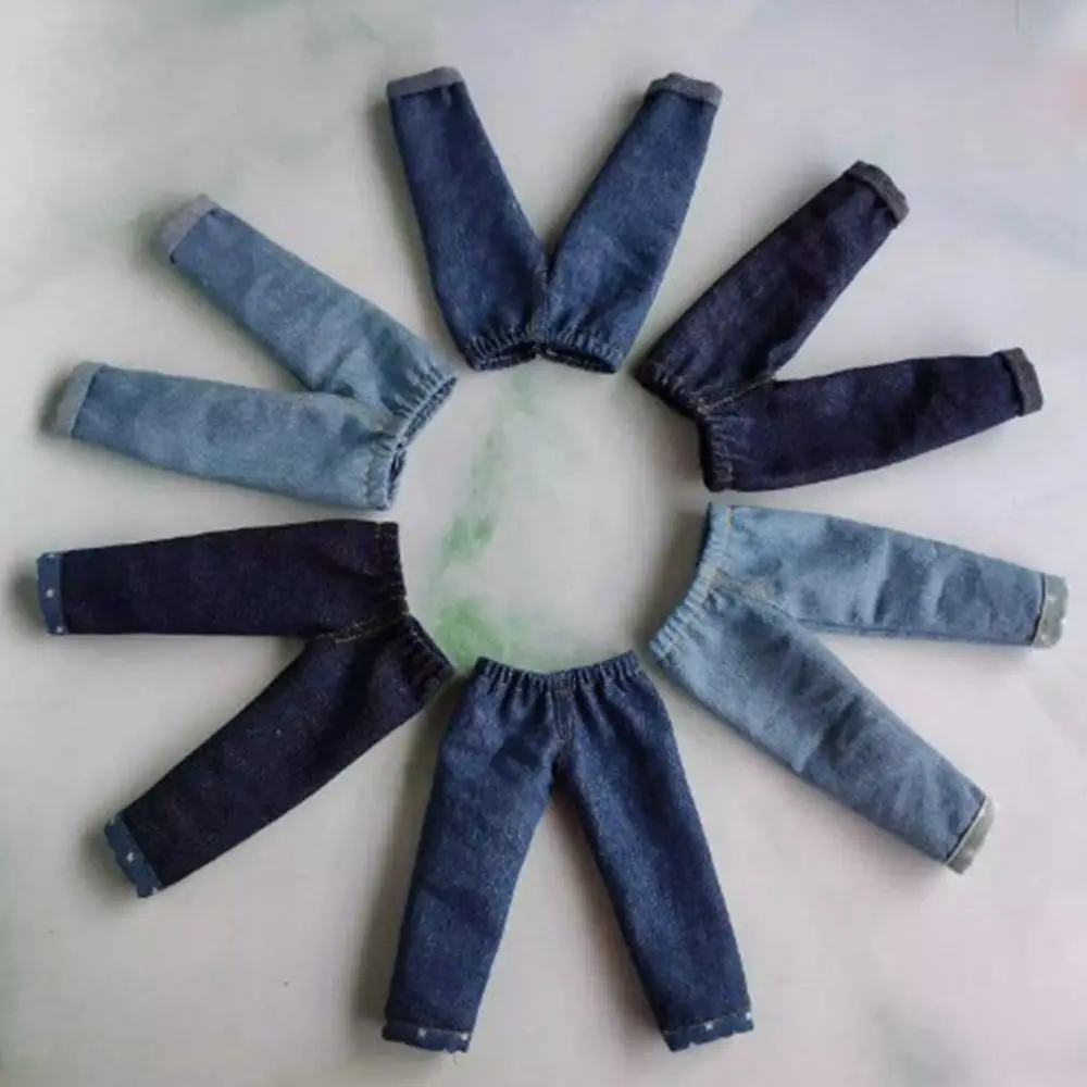 Casual Wear Flip Up Denim Pants Fashion Handmake Jeans Pants Kids Toys DIY Accessories Dolls Clothes Pants for Blythe ob24 Dolls
Casual Wear Flip Up Denim Pants Fashion Handmake Jeans Pants Kids Toys DIY Accessories Dolls Clothes Pants for Blythe ob24 Dolls