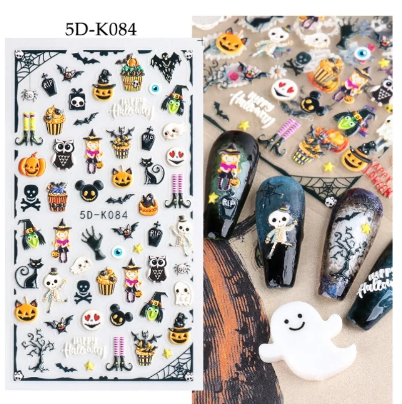 5D Halloween Blood Eye Bones Nail Art Horror Eyeball kull Relief Three-Dimensional Nail Stickers for Women&Girl Nail stickers
5D Halloween Blood Eye Bones Nail Art Horror Eyeball kull Relief Three-Dimensional Nail Stickers for Women&Girl Nail stickers