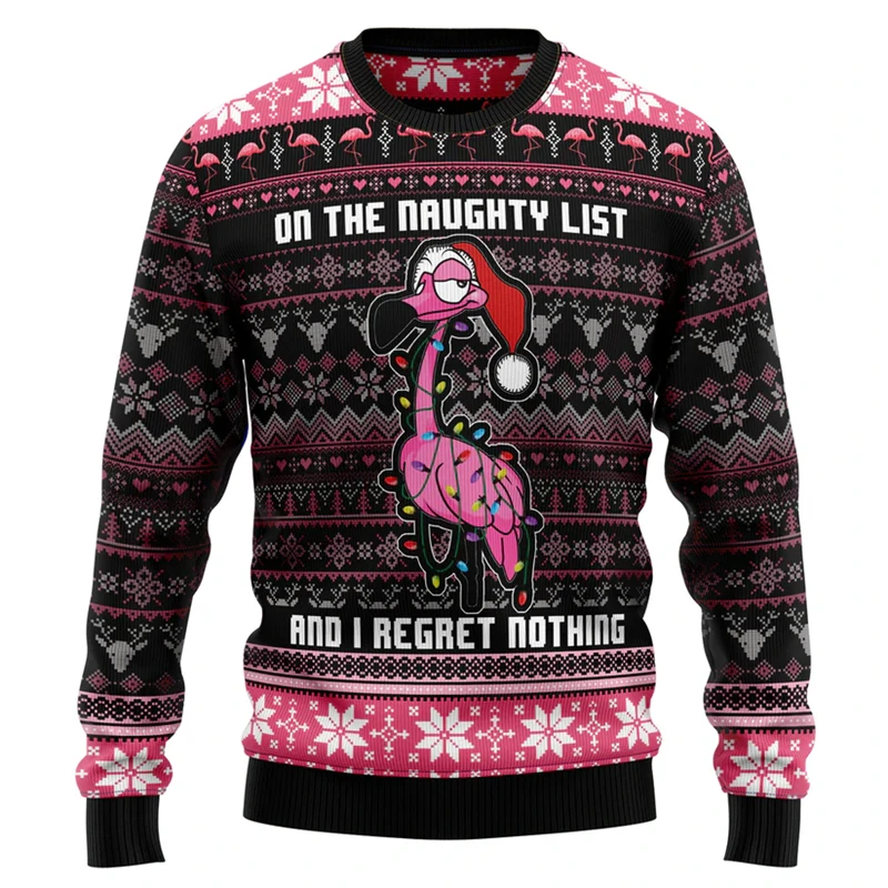 Funny Flamingo Graphic Ugly Christmas Sweater Autumn Holiday Wear 3D Printed Sweatshirt Loose Streetwear Pullovers Mens Clothing
Funny Flamingo Graphic Ugly Christmas Sweater Autumn Holiday Wear 3D Printed Sweatshirt Loose Streetwear Pullovers Mens Clothing